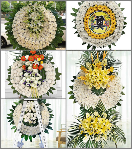 湖北孝感市大悟县河口镇河口村花圈速递